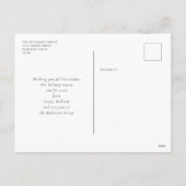 ビジネス企業の・メリー・クリスマス・ツリー シーズンポストカード (裏面)