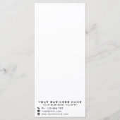 ビジネス企業向けパーソナライズされたプロモーシモダンョン –  メニュー (裏面)