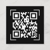 ビジネス企業 | QRコードスキャン ミニマリスト スクエア名刺 (正面)