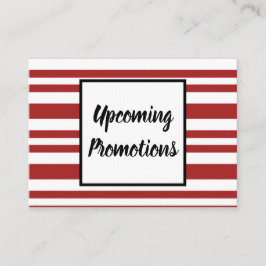 ビジネス休日の昇進カード 名刺