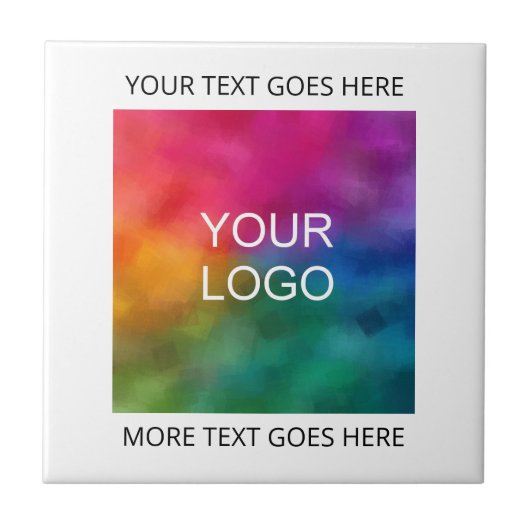 ビジネス会社ここに独自のロゴをアップロード タイル (正面)