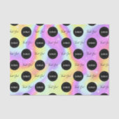 ビジネス会社のカスタムロゴありがとうホログラフィック 薄葉紙 (正面)