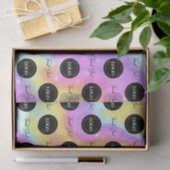 ビジネス会社のカスタムロゴありがとうホログラフィック 薄葉紙 (ギフト)