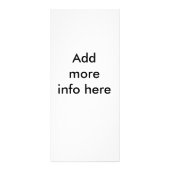 ビジネス会社のドア・ハンガーのパンフレットのフライヤのハンガー ラックカード (裏面)