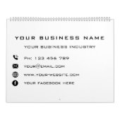 ビジネス会社のプロモパーソナライズされたーション – モダン カレンダー (カバー)