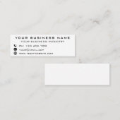 ビジネス会社のプロモパーソナライズされたーション – モダン スキニー名刺 (正面/裏面)