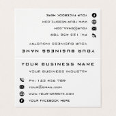 ビジネス会社のプロモパーソナライズされたーション – モダン 名刺 (外部フラット)