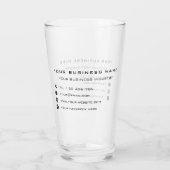 ビジネス会社のプロモパーソナライズされたーション – Office タンブラーグラス (裏面)