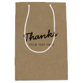 ビジネス会社のプロモ感謝していントスクリプトクラフト ミディアムペーパーバッグ (正面)