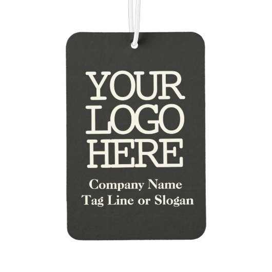 ビジネス会社のロゴを追加ブラックエアフレッシュナー カーエアーフレッシュナー (裏面)