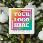 ビジネス会社のロゴプロモーションクリスマス セラミックオーナメント<br><div class="desc">これらの飾ロゴのプロモーションのオーナメントを持つオフィス、ショップまたはビジネスのカスタムクリスマスツリー。フェスティバル休暇の素晴らし間にビジネスを促進する何のおもしろいと与え方法は、スタッフに残りのギフトとして使用する。</div>