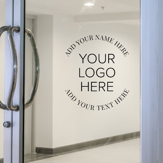 ビジネス会社のロゴラウンドプロモーション ウィンドウサイン