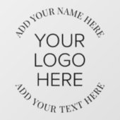 ビジネス会社のロゴラウンドプロモーション ウィンドウサイン (シート)