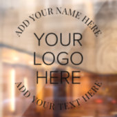 ビジネス会社のロゴラウンドプロモーション ウィンドウサイン (シート2)