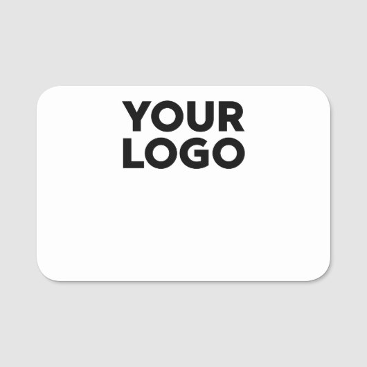 ビジネス会社のロゴ再利用可能なドライ消去 名札 (正面)