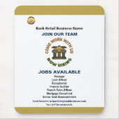 ビジネス会社のロ企業のゴのジョブのパーソナライズ マウスパッド (正面)