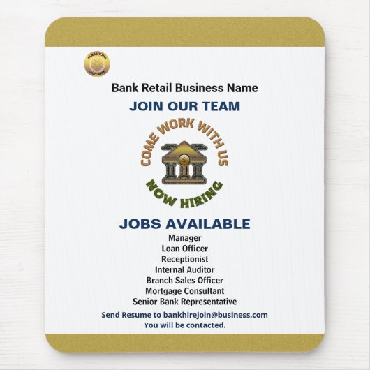 ビジネス会社のロ企業のゴのジョブのパーソナライズ マウスパッド (正面)