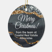 ビジネス会社の企業の金ゴールドブラックプロモーション セラミックオーナメント (左)