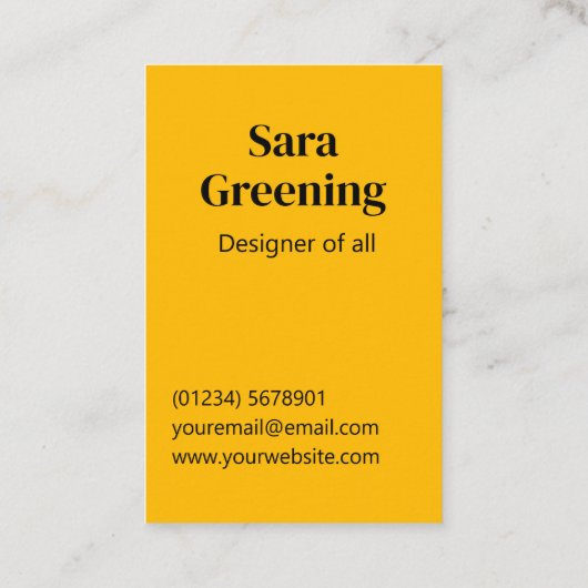 ビジネス会社の色をカスタム付ける 名刺 (裏面)