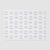 ビジネス会社カスタムロゴ追加メリークリスマス 薄葉紙 (正面)