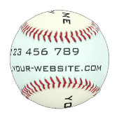ビジネス会社プロモーション・スペパーソナライズされたシャル 野球ボール (正面)