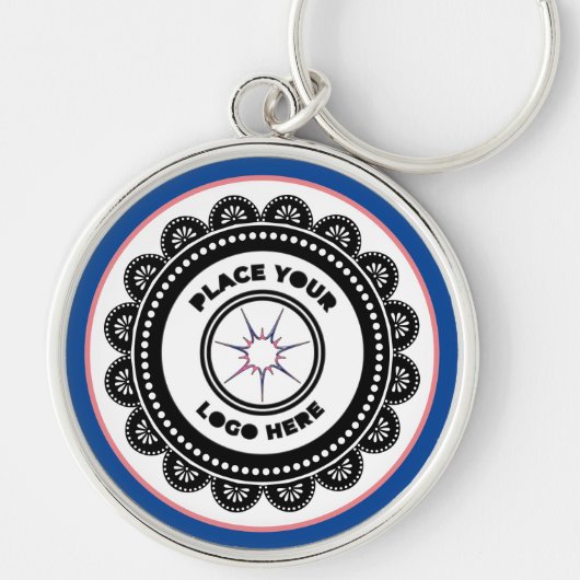 ビジネス会社ロゴブランドのプロモーションカスタム キーホルダー (正面)