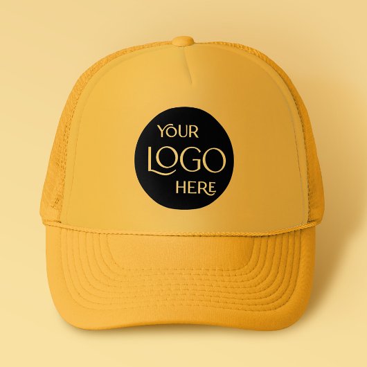 ビジネス会社ロゴ従業員プロモーションイエロー キャップ