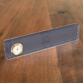 ビジネス会社独自のテンプレートをカスタム作成 デスクネームプレート (側面)