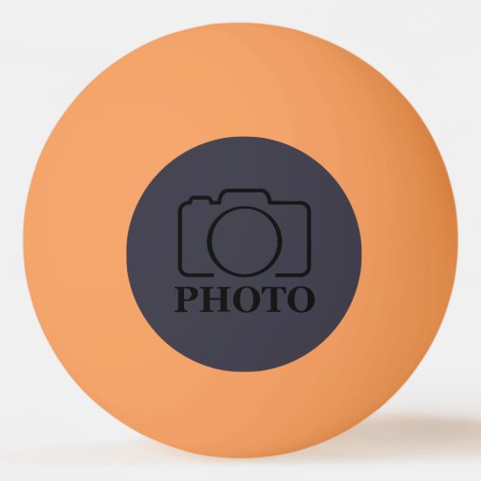 ビジネス会社独自のテンプレートをカスタム作成 卓球ボール (正面)