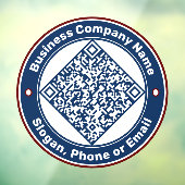 ビジネス会社QRコードのプロモーションカスタム ウィンドウサイン (シート3)