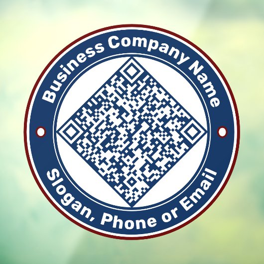 ビジネス会社QRコードのプロモーションカスタム ウィンドウサイン (シート3)