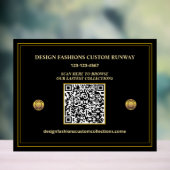 ビジネス会社QRコードロゴのプロモーション アクリルサイン (ニュートラル)