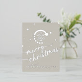 ビジネス会社YOUR LOGO Foilホリデーポストカード 箔シーズンポストカード (立ち正面)