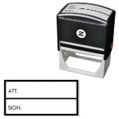 ビジネス会計アット&サインカスタム文字 セルフインキングスタンプ (インサイチュ)