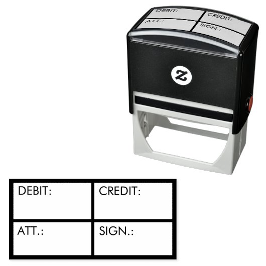 ビジネス会計借方貸方カスタム セルフインキングスタンプ (インサイチュ)
