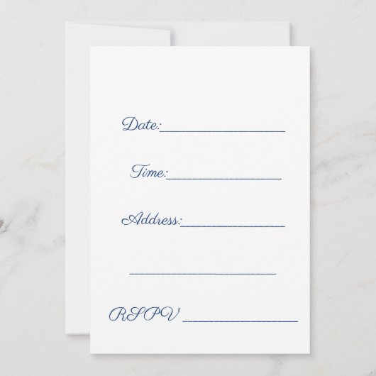 ビジネス会議イベント 招待状 (裏面)