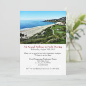 ビジネス会議企業のイベント招待状 セーブザデート (スタンド正面)