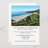 ビジネス会議企業のイベント招待状 セーブザデート (正面/裏面)