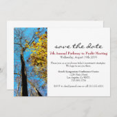 ビジネス会議企業のイベント招待状 セーブザデート (正面/裏面)