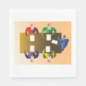 ビジネス会議 スタンダードランチョンナプキン (正面)