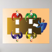 ビジネス会議 ポスター (正面)