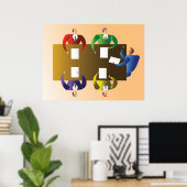 ビジネス会議 ポスター (ホームオフィス)