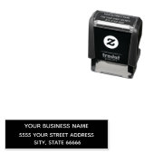 ビジネス住所 カスタマイズ 会社 簡単 お名前入り セルフインキングスタンプ (インサイチュ)