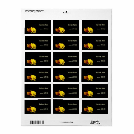 ビジネス住所 シール (フルシート)