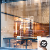 ビジネス価格リストと情報 ウィンドウサイン (カフェ窓)