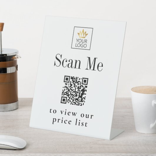 ビジネス価格表のQRコード 台座サイン (インサイチュ)