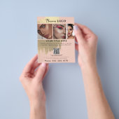 ビジネス促進美しいヘア爪、 ネイルメイクアップサロン チラシ (手)