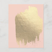 ビジネス促進美しいヘア爪、 ネイルメイクアップサロン チラシ (裏面)