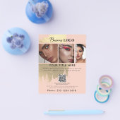 ビジネス促進美しいヘア爪、 ネイルメイクアップサロン チラシ (シングル)