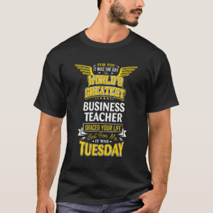 ビジネス先生アイディア世界最高 Tシャツ